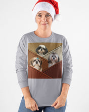 Load image into Gallery viewer, Three Cute Shih Tzu In Bag Gift For Dog Lovers Unisex Long Sleeve
