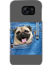 Load image into Gallery viewer, baby Pug In Denim Pocket Gift For Dog Lovers Phone case