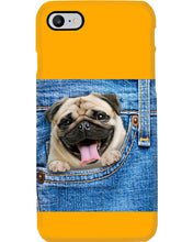 Load image into Gallery viewer, baby Pug In Denim Pocket Gift For Dog Lovers Phone case