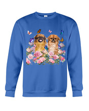 Load image into Gallery viewer, Pekingese With Peonies Gift For Dog Lovers Sweatshirt