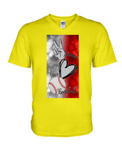Load image into Gallery viewer, Baseball Peaceful Love Gift For Baseball Lovers Guys V-Neck