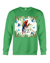 Load image into Gallery viewer, Scarlet Macaw With Butterflies I Am Always With You Gift For Lover Sweatshirt
