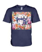 Load image into Gallery viewer, Embroidery Machine Flower Special Custom Design For Girls Guys V-Neck