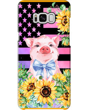 Load image into Gallery viewer, Pig America Flag Sunflower Special Custom Design Phone case