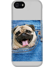 Load image into Gallery viewer, baby Pug In Denim Pocket Gift For Dog Lovers Phone case