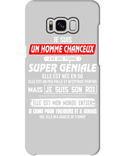 Load image into Gallery viewer, Je Suis Un Homme Chanceux J'ai Line Femme Custom Design Je Suis Son Roi Phone case
