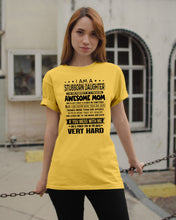 Load image into Gallery viewer, Stubborn Son Of Awesome Mom She'll Punch You Very Hard Guys Tee