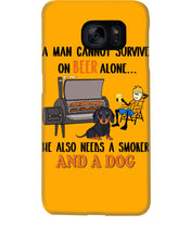 Load image into Gallery viewer, A Man Loves Beer And Dachshund Gift For Dog Lovers Phone case