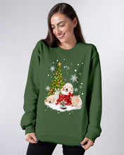 Load image into Gallery viewer, Funny Golden Retrievers Sleep In Red Boots Gift For Dog Lovers Sweatshirt