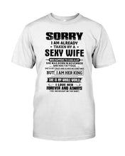 Load image into Gallery viewer, Gift For Husband Taken By A November Sexy Wife Who Happens To Cuss A Lot Guys Tee