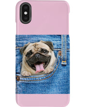 Load image into Gallery viewer, baby Pug In Denim Pocket Gift For Dog Lovers Phone case