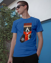 Load image into Gallery viewer, Santa Border Collie In Stock Gift For Dog Lovers Guys Tee