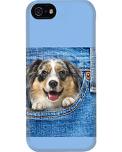Load image into Gallery viewer, Australian Shepherd In Denim Pocket Gift For Dog Lovers Phone case