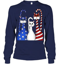 Load image into Gallery viewer, Cat Happy America Independence's Day Special Custom Design Unisex Long Sleeve