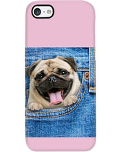 Load image into Gallery viewer, baby Pug In Denim Pocket Gift For Dog Lovers Phone case