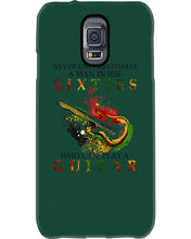 Load image into Gallery viewer, Never Underestimate A 60 Year Old Man Can Play A Guitar Phone case