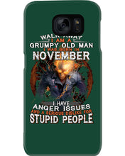 Load image into Gallery viewer, Walk Away I Am A Grumpy Old Man Who Was Born In November Birthday Gift Phone case