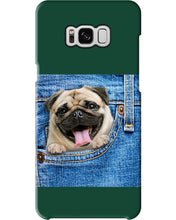 Load image into Gallery viewer, baby Pug In Denim Pocket Gift For Dog Lovers Phone case