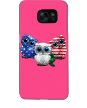 Load image into Gallery viewer, Lovely Phone Case Three Owl With US Flag Gift For Owl Lovers Phone case