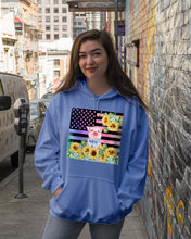 Load image into Gallery viewer, Pig America Flag Sunflower Special Custom Design Hoodie