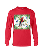 Load image into Gallery viewer, Scarlet Macaw With Butterflies I Am Always With You Gift For Lover Unisex Long Sleeve