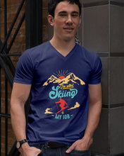 Load image into Gallery viewer, I'm Retired Skiing Is My Job Mountainous Terrain Guys V-Neck