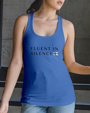 Load image into Gallery viewer, Fluent In Silence Custom Design For Personalized Nation Gift Ladies Flowy Tank