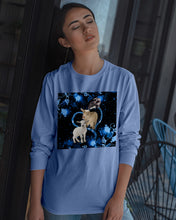 Load image into Gallery viewer, Lovely Phone Case Twinkling Blue Heart Gift For Goat Lovers Unisex Long Sleeve