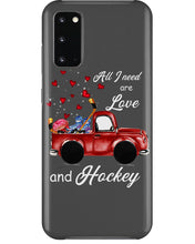 Load image into Gallery viewer, All I Need Are Love And Hockey Gift For Hockey Players Phone case