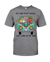 Load image into Gallery viewer, Cats Lovers Gifts - On A Dark Desert Highway Cool Wind In My Hair Guys Tee