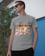 Load image into Gallery viewer, Pekingese With Peonies Gift For Dog Lovers Guys Tee