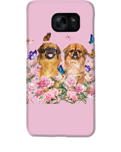 Load image into Gallery viewer, Pekingese With Peonies Gift For Dog Lovers Phone case
