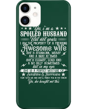 Load image into Gallery viewer, Shes Stubborn Messy And A Brat At Times Black Gift For Husband Phone case