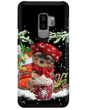 Load image into Gallery viewer, Yorkshire Terrier Loves Drinking Hot Latte Gift For Dog Lovers Phone case