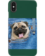 Load image into Gallery viewer, baby Pug In Denim Pocket Gift For Dog Lovers Phone case