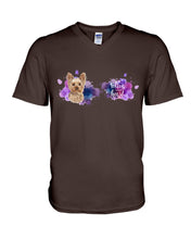 Load image into Gallery viewer, Yorkshire Terrier Follow Your Heart Gift For Dog Lovers Guys V-Neck