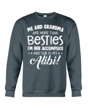 Load image into Gallery viewer, Me And Grandma Are More Than Besties Custom Gift For Family Sweatshirt