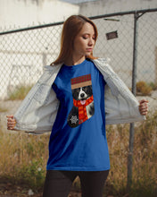 Load image into Gallery viewer, Santa Border Collie In Stock Gift For Dog Lovers Guys Tee