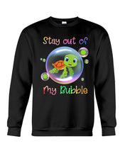 Load image into Gallery viewer, Vintage Funny Stay Out Of My Bubble Gift For Turtle Lovers Sweatshirt