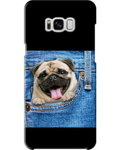 Load image into Gallery viewer, baby Pug In Denim Pocket Gift For Dog Lovers Phone case