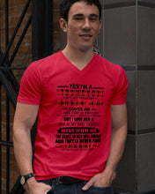 Load image into Gallery viewer, A Stubborn Son Of A Freaking Awesome Mom I Love Her Gift For Mama Guys V-Neck