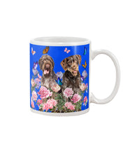 Load image into Gallery viewer, German Wirehaired Pointer With Peonies Gift For Dog Lovers Mug