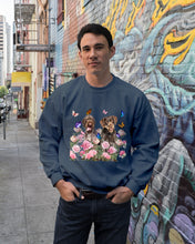 Load image into Gallery viewer, German Wirehaired Pointer With Peonies Gift For Dog Lovers Sweatshirt