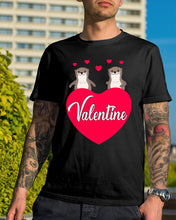 Load image into Gallery viewer, Couple Otter Valentine's Day Gift For Otter Lovers Guys Tee
