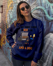 Load image into Gallery viewer, A Man Loves Beer And Dachshund Gift For Dog Lovers Sweatshirt