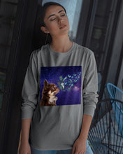 Load image into Gallery viewer, Chihuahua Blue Butterflies Sky Gift For Dog Lovers Unisex Long Sleeve
