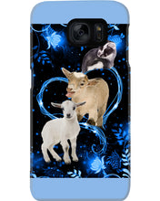 Load image into Gallery viewer, Lovely Phone Case Twinkling Blue Heart Gift For Goat Lovers Phone case