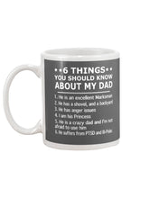 Load image into Gallery viewer, 5 Things You Should Know About My Dad Gift For Marksman Mug