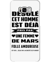 Load image into Gallery viewer, Désolé Cet Homme Est Déjà Pris Par Une Femme De Mars Birthday Gift Phone case