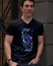 Load image into Gallery viewer, Purple Phone Case With Butterfly Faith Hope Love Suicide Awareness Gift Guys V-Neck